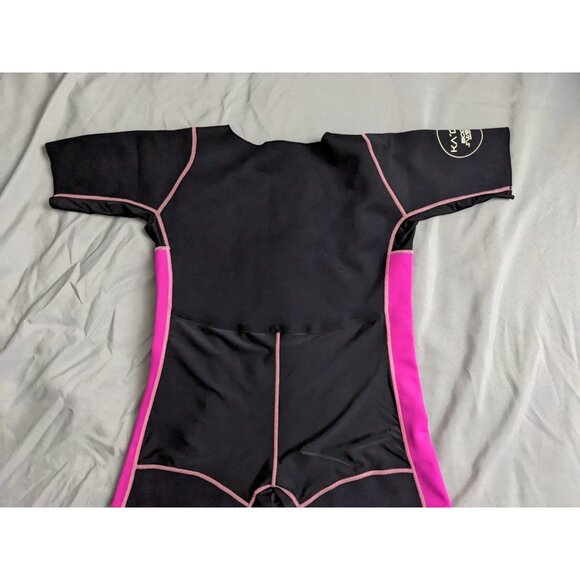 Ka’oir Fitness Body Sweat Suit Black Pink Wet Suit Womens Size XL/XXL - Picture 5 of 10
